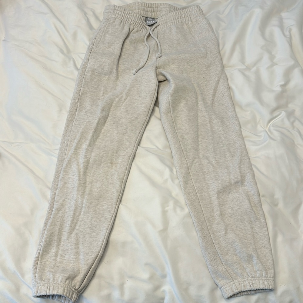 TNA Boyfriend Sweatpants in Heather Light Oatmeal